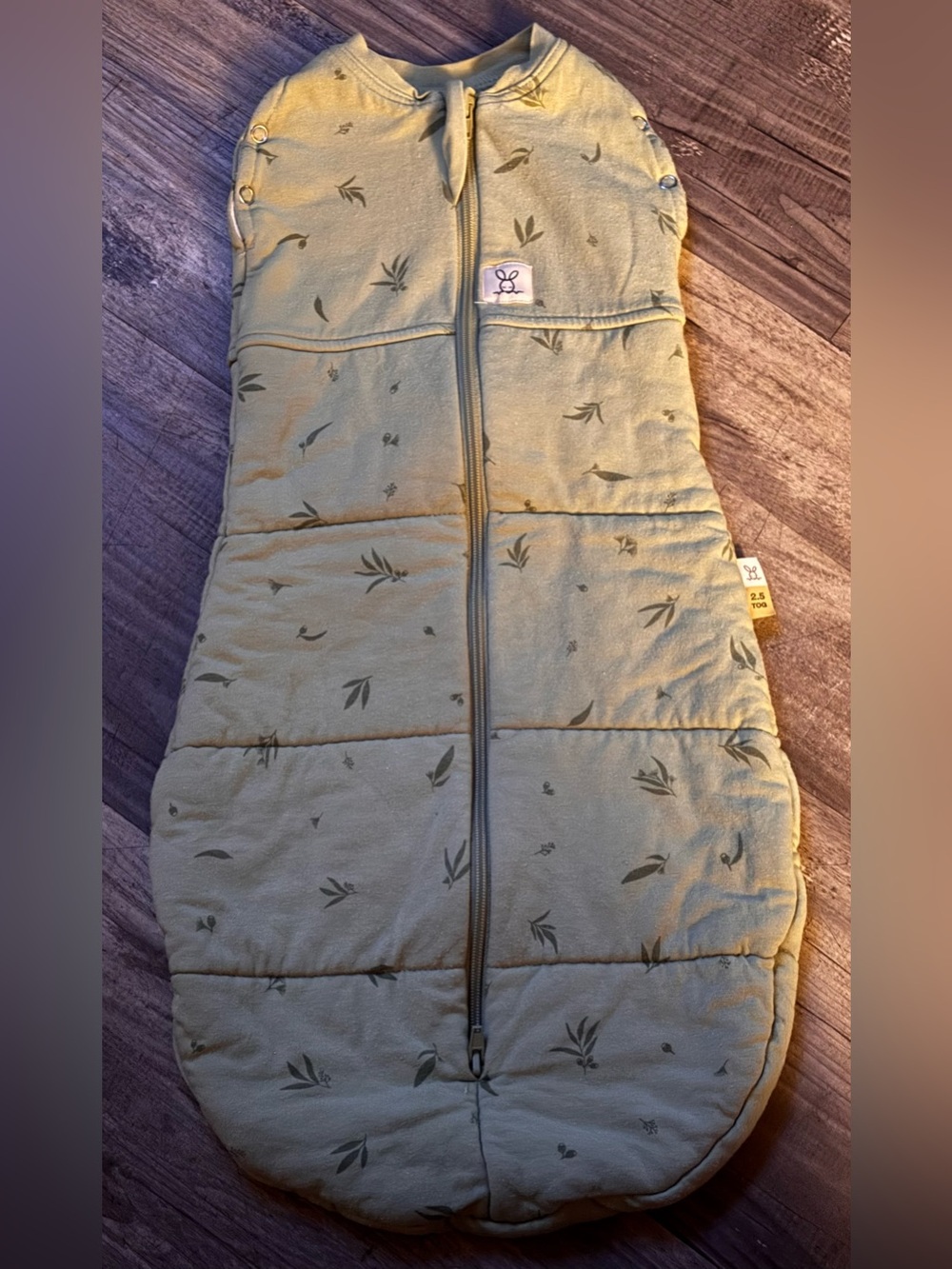 ErgoPouch  2.5 TOG Cocoon Swaddle        Size 000 0-3 Months 7-13 lbs color Sage